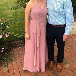 Azazie dusty rose bridesmaid dress size A6